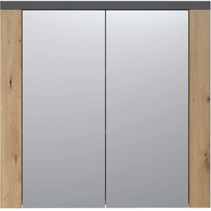 TRENDTEAM Follow badspeilskap - artisan eik melamin, 79x78x20 cm TRENDTEAM Follow badspeilskap - artisan eik melamin, 79x78x20 cm