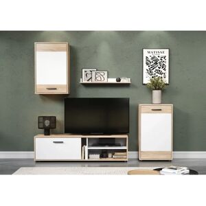 INOSIGN - Valetta - Weiß-Eiche Holzstruktur - 205x180x35 cm - Wohnwand INOSIGN - Valetta - Weiß-Eiche Holzstruktur - 205x180x35 cm - Wohnwand