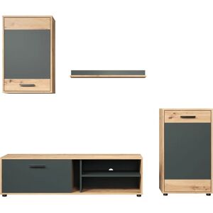 INOSIGN - Valetta - Schwarz-Eiche-Anthrazit - Wohnwand INOSIGN - Valetta - Schwarz-Eiche-Anthrazit - Wohnwand