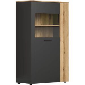 Trendteam Highboard Esteban - Grau & Eiche - Moderner Schrank Trendteam Highboard Esteban - Grau & Eiche - Moderner Schrank