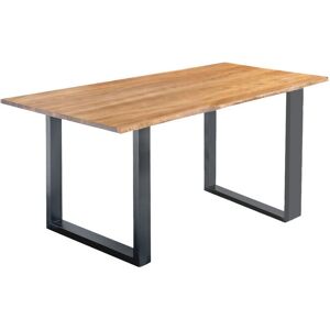 SALESFEVER Rechteckiger Esstisch - Holz & Metall - 200cm SALESFEVER Rechteckiger Esstisch - Holz & Metall - 200cm