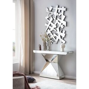 SALESFEVER Silber Konsolentisch - Futuristisches Spiegel-Design SALESFEVER Silber Konsolentisch - Futuristisches Spiegel-Design