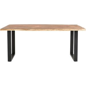 SALESFEVER Esstisch - Rechteckig, 180x90cm, Schwarz/Natur SALESFEVER Esstisch - Rechteckig, 180x90cm, Schwarz/Natur
