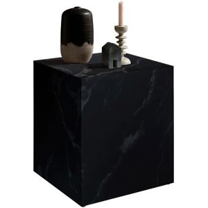 SALESFEVER Beistelltisch - 45cm x 50cm - Schwarz, Marmoroptik SALESFEVER Beistelltisch - 45cm x 50cm - Schwarz, Marmoroptik