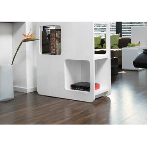 SALESFEVER Raumteiler Weiß Hochglanz - Regale 81x168x36 cm, 8 offene Fächer SALESFEVER Raumteiler Weiß Hochglanz - Regale 81x168x36 cm, 8 offene Fächer