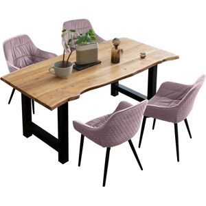 SALESFEVER Rose Samt Essgruppe - Sitzgruppe SALESFEVER Rose Samt Essgruppe - Sitzgruppe