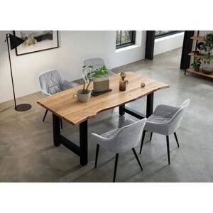 SalesFever Essgruppe - Akazie, Samt, 160x85cm - Modernes Design SalesFever Essgruppe - Akazie, Samt, 160x85cm - Modernes Design