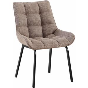 CLP - Chaise de Salle à Manger Saranda en Tissu Marron - Chaise de Salle à Manger CLP - Chaise de Salle à Manger Saranda en Tissu Marron - Chaise de Salle à Manger