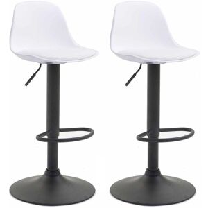 CLP Tabourets Modernes Blancs Réglables - Tabourets CLP Tabourets Modernes Blancs Réglables - Tabourets