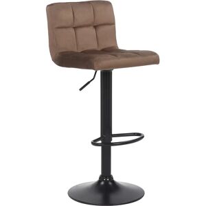 Homestoreking Tabouret Feni Velours Noir - Tabouret de Bar Homestoreking Tabouret Feni Velours Noir - Tabouret de Bar