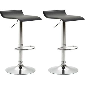 Ensemble de 2 tabourets de bar Dyn V2 noirs - Réglables, Pivotants, Design Moderne Ensemble de 2 tabourets de bar Dyn V2 noirs - Réglables, Pivotants, Design Moderne