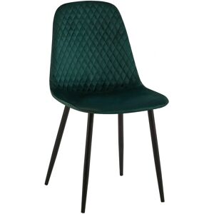 Pricenet Giverny Chaise en Velours Vert - Chaise - Publicité Pricenet Giverny Chaise en Velours Vert - Chaise - Publicité