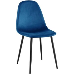 Chaise à manger Napier Bleue Velours - Chaise à manger Chaise à manger Napier Bleue Velours - Chaise à manger