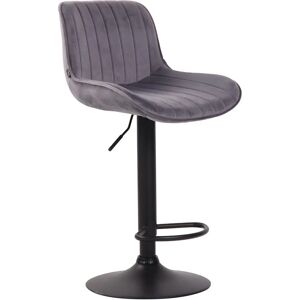 Tabouret de bar Lentini en velours avec repose-pieds - Tabouret Tabouret de bar Lentini en velours avec repose-pieds - Tabouret