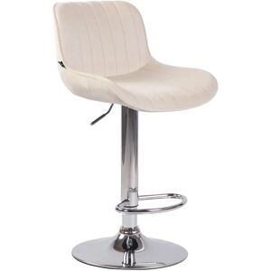 Tabouret de bar Lentini en velours - Réglable, pivotant 360° Tabouret de bar Lentini en velours - Réglable, pivotant 360°