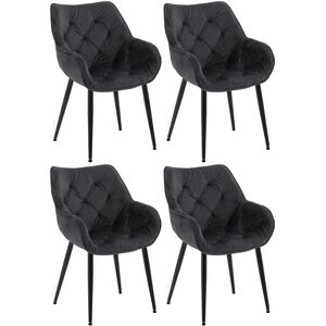 CLP Tanna 4 Sedie in Velluto - Set Moderno CLP Tanna 4 Sedie in Velluto - Set Moderno