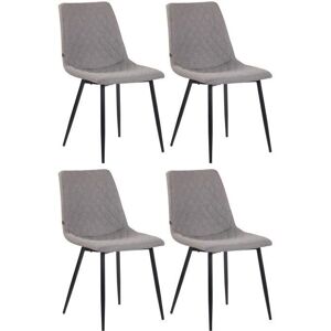 CLP Juego de 4 Sillas de Comedor Telde en Tela CLP Juego de 4 Sillas de Comedor Telde en Tela