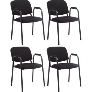 CLP - Ensemble de 4 chaises de visite Ken Pro noires - Publicité CLP - Ensemble de 4 chaises de visite Ken Pro noires - Publicité