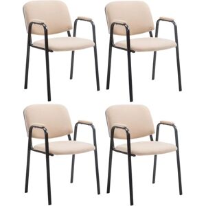 Chaises de Conférence Ken Pro - Crème - Tissu de Haute Qualité - Publicité Chaises de Conférence Ken Pro - Crème - Tissu de Haute Qualité - Publicité