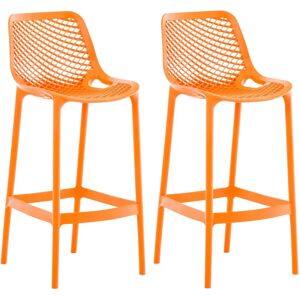 CLP - Set di 2 sgabelli da bar per esterni Air Arancione - tabouret de bar CLP - Set di 2 sgabelli da bar per esterni Air Arancione - tabouret de bar