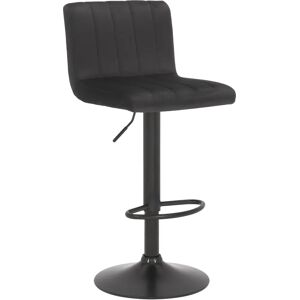 CLP Tabouret en velours noir - Bar Stool - Publicité CLP Tabouret en velours noir - Bar Stool - Publicité