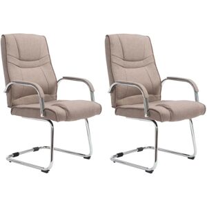 CLP Ensemble de 2 chaises Attila taupe - Publicité CLP Ensemble de 2 chaises Attila taupe - Publicité