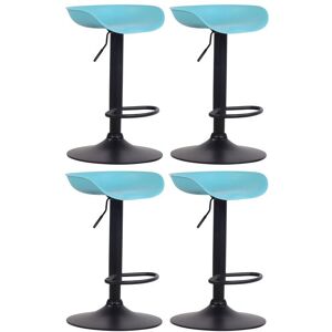 CLP Set di 4 Sgabelli da Bar in Plastica Anaheim - Moderni e Regolabili CLP Set di 4 Sgabelli da Bar in Plastica Anaheim - Moderni e Regolabili