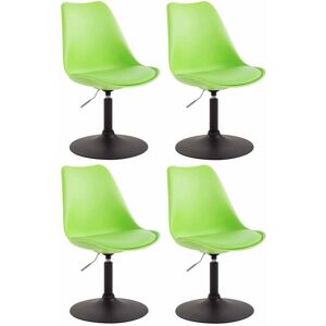 Set di 4 sedie da pranzo Maverick Verde/Nero regolabili Set di 4 sedie da pranzo Maverick Verde/Nero regolabili