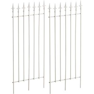 Ensemble de 2 Treillis de Jardin CLP - Supports en Métal Rustique pour Plantes Grimpantes Ensemble de 2 Treillis de Jardin CLP - Supports en Métal Rustique pour Plantes Grimpantes
