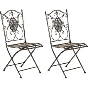 Sedie da Giardino CLP - Pieghevoli in Ferro Rustico - 91.5cm Sedie da Giardino CLP - Pieghevoli in Ferro Rustico - 91.5cm