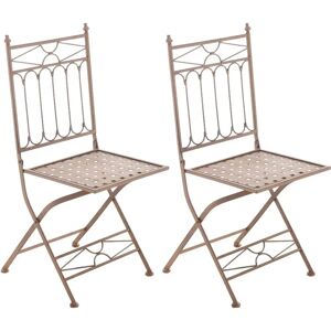 Chaises de Jardin CLP - Marron Ancien - Ensemble Pliant Rustique - Publicité Chaises de Jardin CLP - Marron Ancien - Ensemble Pliant Rustique - Publicité