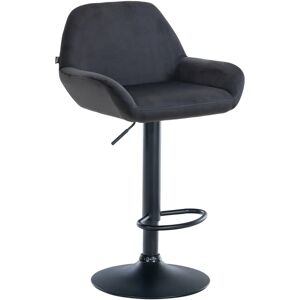 Tabouret en velours noir réglable en hauteur - Tabouret de bar - Publicité Tabouret en velours noir réglable en hauteur - Tabouret de bar - Publicité
