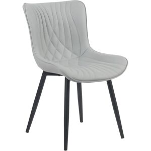 Chaise Brady de Pricenet - Simili cuir gris - Chaise - Publicité Chaise Brady de Pricenet - Simili cuir gris - Chaise - Publicité