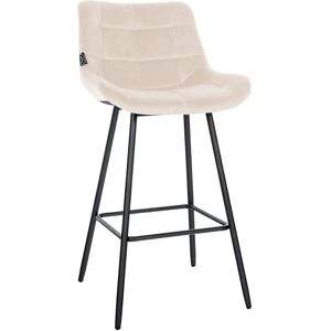CLP Weston Taburete de Bar Terciopelo Crema - Bar Stool CLP Weston Taburete de Bar Terciopelo Crema - Bar Stool