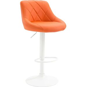 Homestoreking Lazio Tabouret de Bar Orange/Blanc - Bar Stool - Publicité Homestoreking Lazio Tabouret de Bar Orange/Blanc - Bar Stool - Publicité