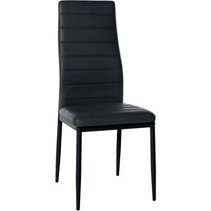Silla de comedor Mayfair negro/cuero sintético CLP Silla de comedor Mayfair negro/cuero sintético CLP