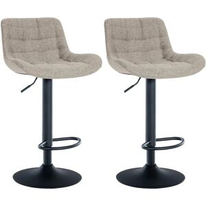 CLP - Ensemble de 2 Tabourets de bar Tover Gris - Tabourets CLP - Ensemble de 2 Tabourets de bar Tover Gris - Tabourets