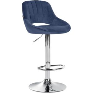 Taburete de bar CLP Milet terciopelo - Altura ajustable, giratorio 360° Taburete de bar CLP Milet terciopelo - Altura ajustable, giratorio 360°
