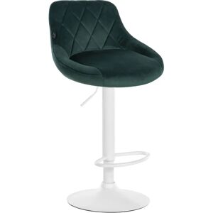 CLP Lazio Tabouret de Bar Velours - Hauteur Réglable, Rotation 360° - Publicité CLP Lazio Tabouret de Bar Velours - Hauteur Réglable, Rotation 360° - Publicité