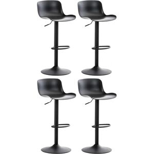 Set de 4 taburetes de bar negros CLP - Ajustables y giratorios Set de 4 taburetes de bar negros CLP - Ajustables y giratorios