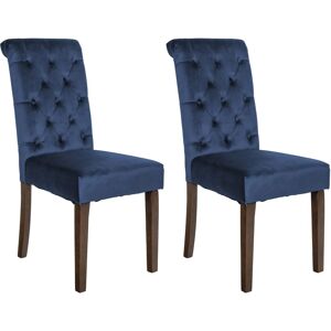 Chaises de salle à manger CLP Lisburn - Velours ou Tissu - Lot de 2 - Publicité Chaises de salle à manger CLP Lisburn - Velours ou Tissu - Lot de 2 - Publicité