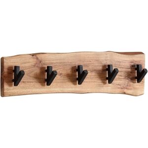 Wohnling Akácia Fali Fogas - 5 Akasztók - 60cm Wohnling Akácia Fali Fogas - 5 Akasztók - 60cm