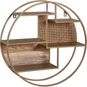 Wohnling Wall Shelf Rattan 62x62x17 cm - Wall Shelf Wohnling Wall Shelf Rattan 62x62x17 cm - Wall Shelf