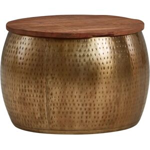 Table Basse en Mangue Recyclée de FineBuy avec Rangement - Artisanat Unique - Publicité Table Basse en Mangue Recyclée de FineBuy avec Rangement - Artisanat Unique - Publicité