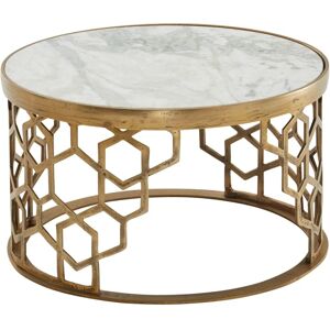 FineBuy Okrągły Stolik Kawowy z Marmuru - 60x60x36 cm FineBuy Okrągły Stolik Kawowy z Marmuru - 60x60x36 cm