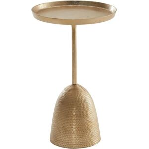 FineBuy Gold Beistelltisch 33x33x53 cm Modern Aluminium Dekor FineBuy Gold Beistelltisch 33x33x53 cm Modern Aluminium Dekor