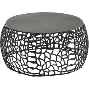 FineBuy Okrągły Metalowy Stolik Kawowy - Nowoczesny, Ręcznie Wykonany, 66x66x30cm FineBuy Okrągły Metalowy Stolik Kawowy - Nowoczesny, Ręcznie Wykonany, 66x66x30cm