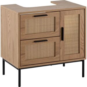 Wohnling Skříňka pod umyvadlo v dubovém dekoru 60x60x40 cm Wohnling Skříňka pod umyvadlo v dubovém dekoru 60x60x40 cm