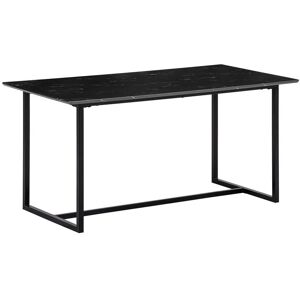 Jídelní stůl Wohnling 120x60x76 cm Černý s mramorovým vzhledem Moderní Jídelní stůl Wohnling 120x60x76 cm Černý s mramorovým vzhledem Moderní