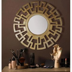 Wohnling 60x60 cm Art Deco Wandspiegel Goud Wohnling 60x60 cm Art Deco Wandspiegel Goud